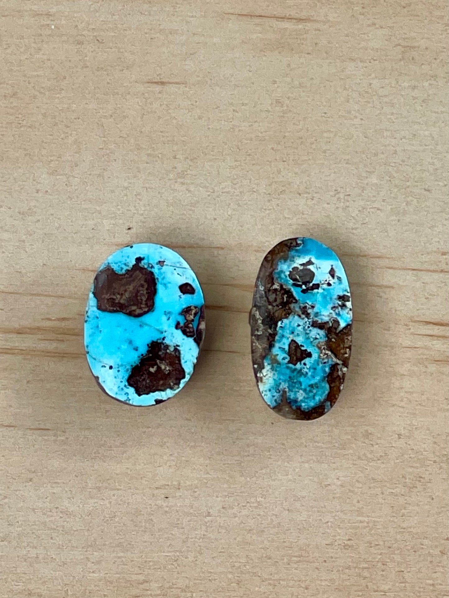 Two Lovely Natural Persian Turquoise From Neishabour Mine, Iran. #N5