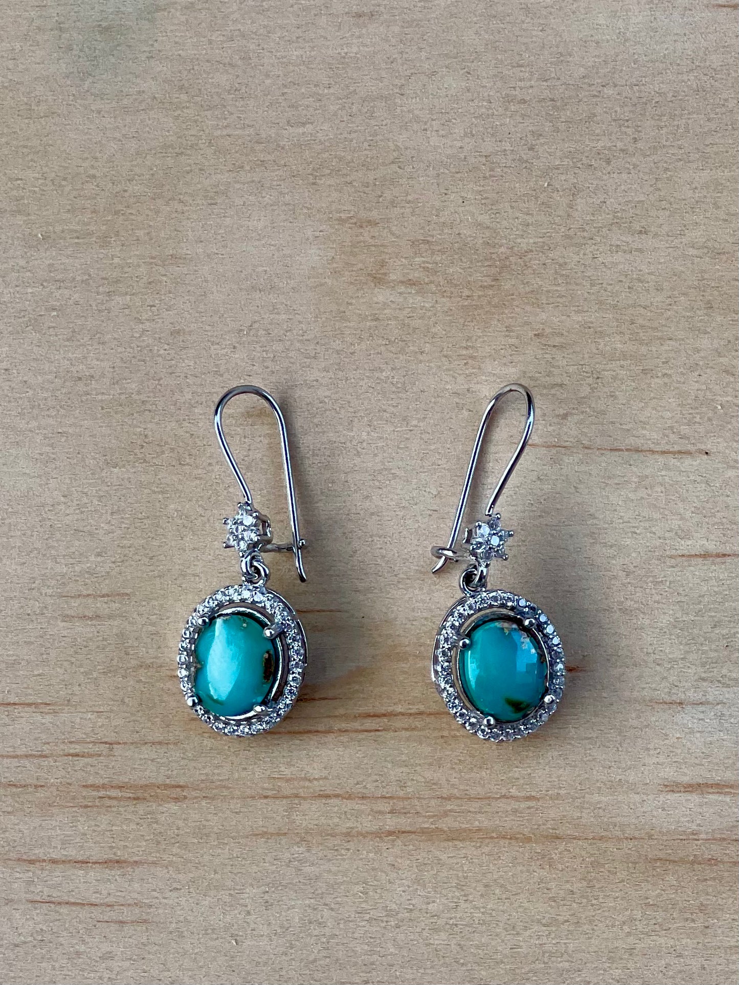 Elegant Persian Turquoise Silver Pendant From Neishabour Mine, Iran. Natural, Not-stabilised #E2