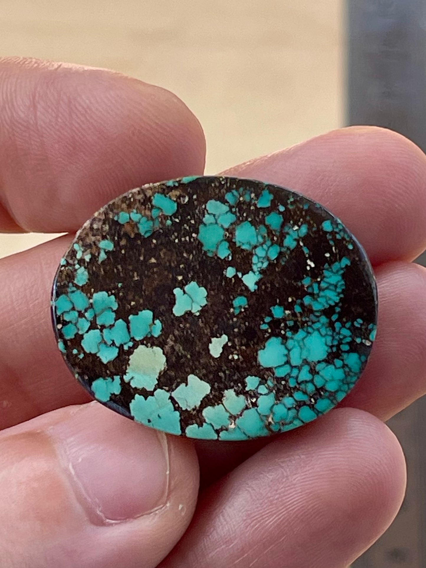 A Magnificent Large Spiderweb Natural Persian Turquoise Stones – Neishabour Mine, Iran, Not-stabilized (#N65)