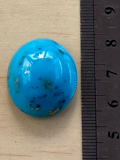 ✨ A Stunning Iranian Turquoise Cabochons – With Golden Pyrite Kerman Mine - Iran ✨ (#K49)