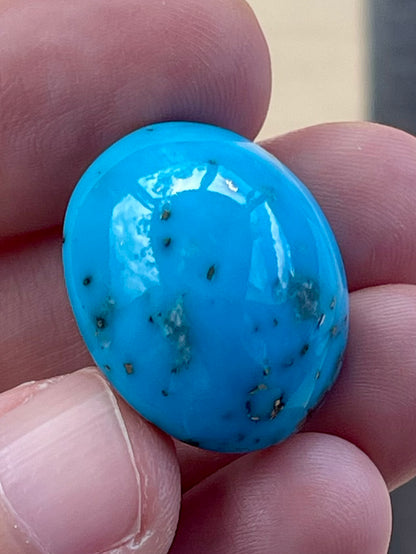 ✨ A Stunning Iranian Turquoise Cabochons – With Golden Pyrite Kerman Mine - Iran ✨ (#K49)