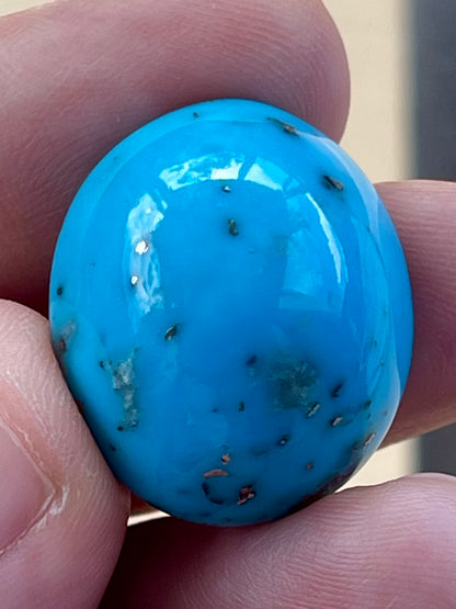 ✨ A Stunning Iranian Turquoise Cabochons – With Golden Pyrite Kerman Mine - Iran ✨ (#K49)