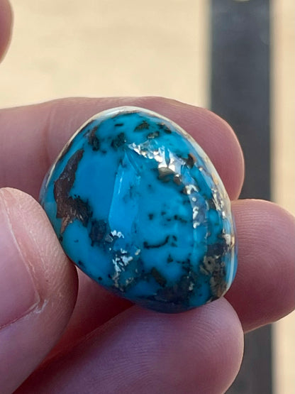 ✨ A Stunning Iranian Turquoise UnusuaL Cabochons – With Golden Pyrite Kerman Mine - Iran ✨ (#K53)