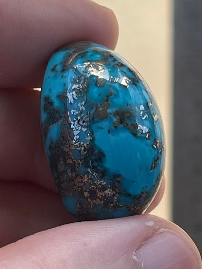 ✨ A Stunning Iranian Turquoise UnusuaL Cabochons – With Golden Pyrite Kerman Mine - Iran ✨ (#K53)