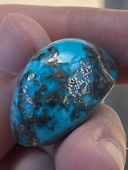 ✨ A Stunning Iranian Turquoise UnusuaL Cabochons – With Golden Pyrite Kerman Mine - Iran ✨ (#K53)