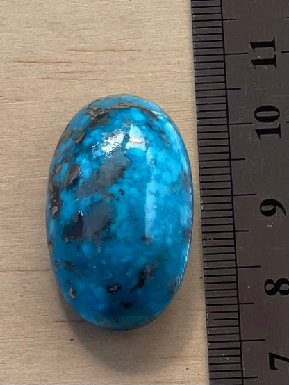 ✨ A Lovely Iranian Turquoise Cabochon – With Golden Pyrite Kerman Mine - Iran ✨ (#K54)