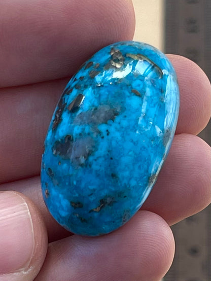 ✨ A Lovely Iranian Turquoise Cabochon – With Golden Pyrite Kerman Mine - Iran ✨ (#K54)