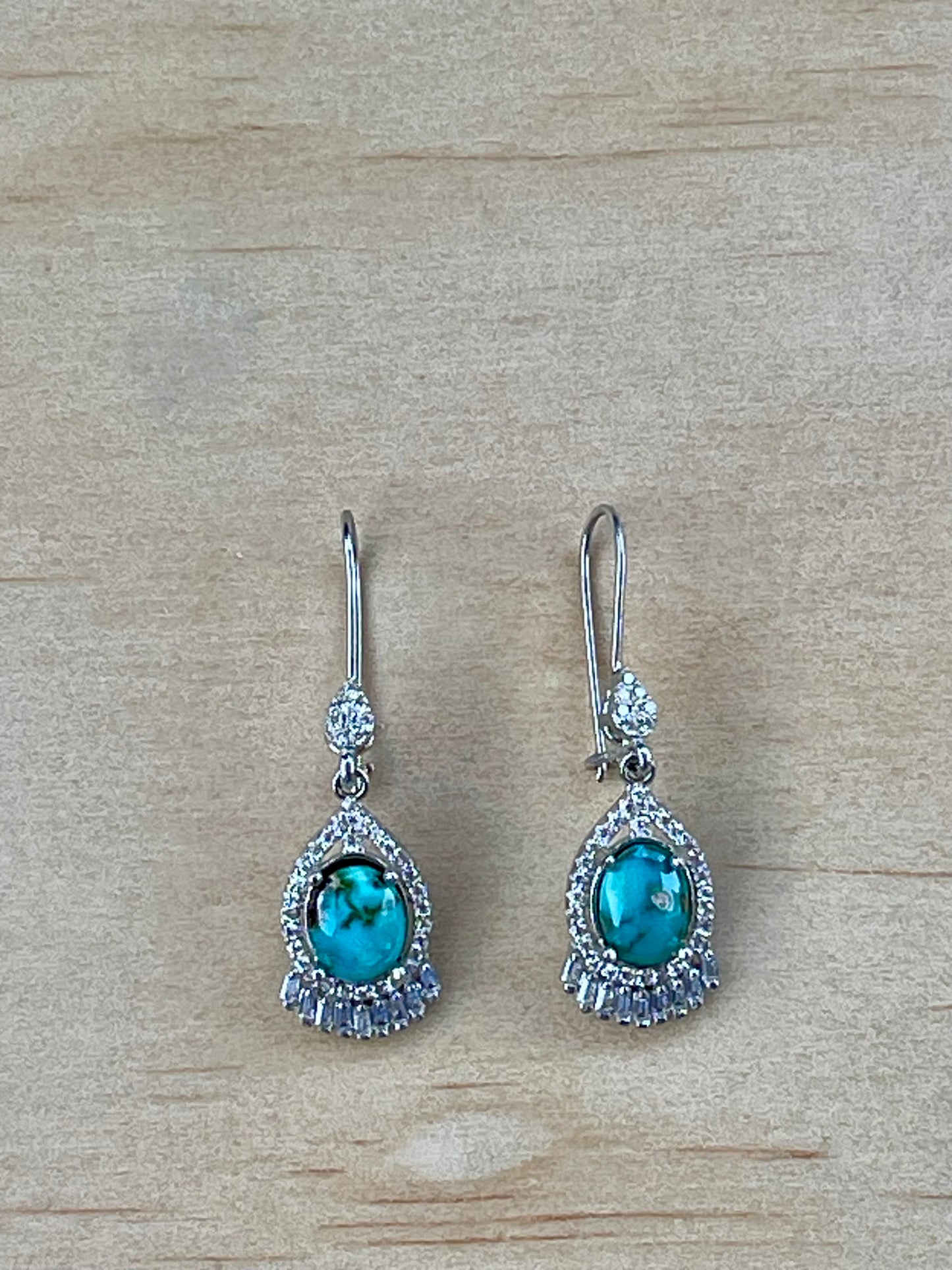 Elegant Persian Turquoise Silver Pendant From Neishabour Mine, Iran. Natural, Not-stabilised #E1