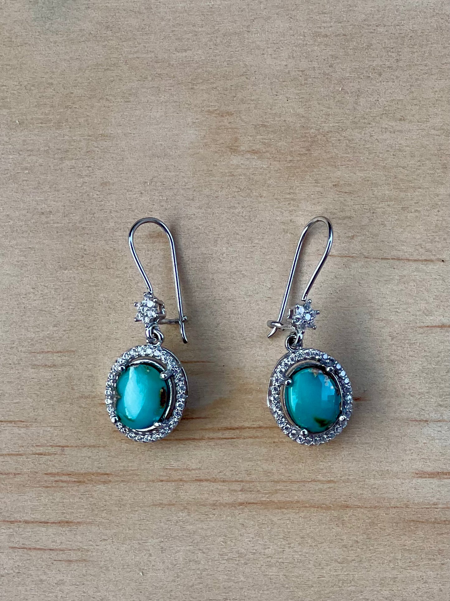 Elegant Persian Turquoise Silver Pendant From Neishabour Mine, Iran. Natural, Not-stabilised #E2