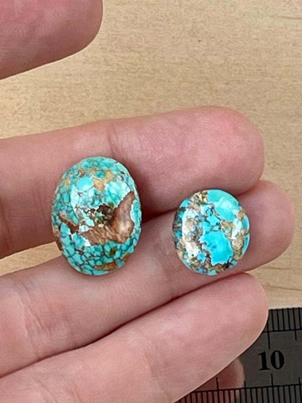 Two Amazing Natural Persian Turquoise From Neishabour Mine, Iran. #N11