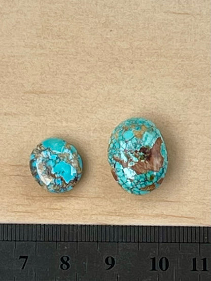 Two Amazing Natural Persian Turquoise From Neishabour Mine, Iran. #N11
