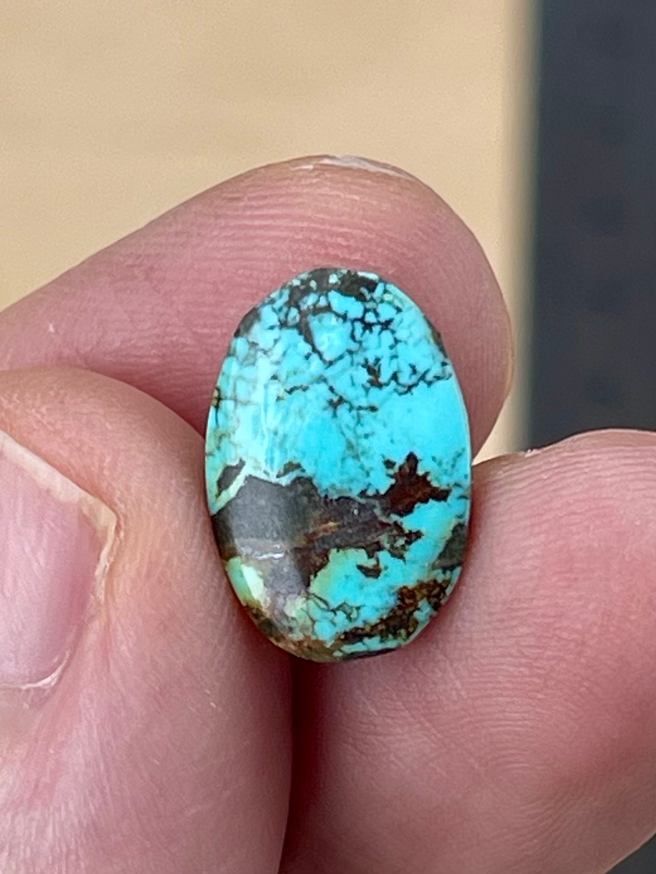 2 Amazing Natural Persian Turquoise Loose Stones – Neishabour Mine, Not-stabilized (#N31)