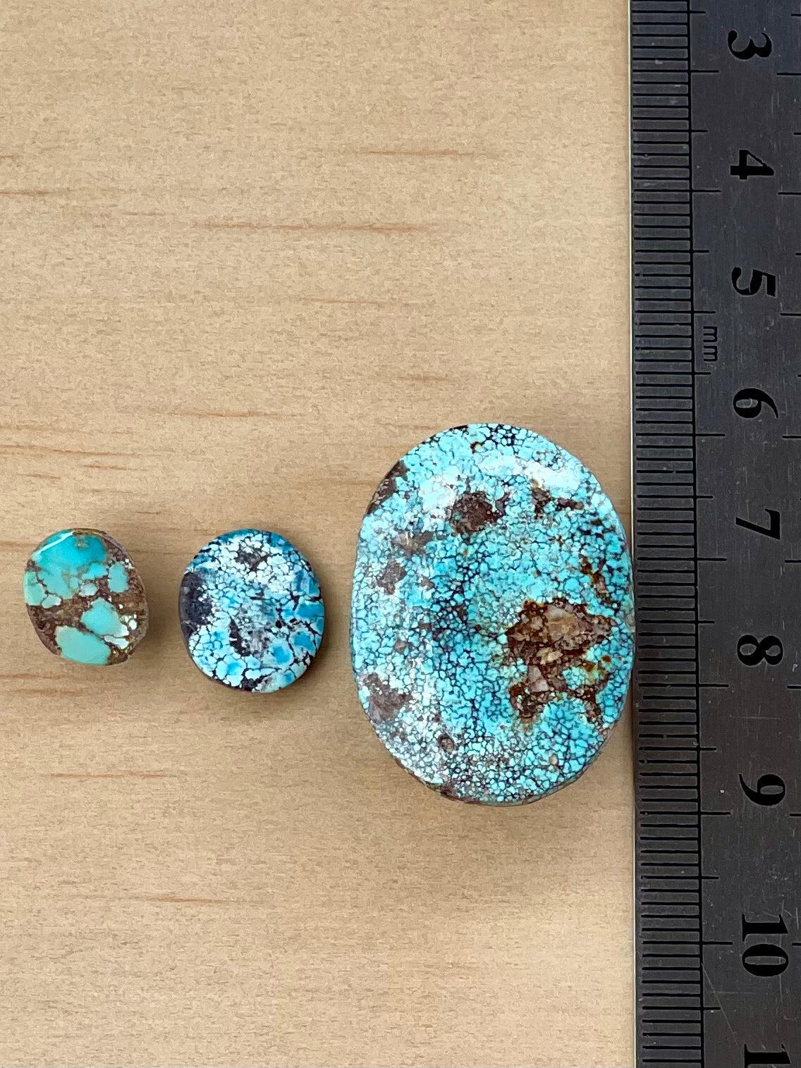 ✨ SPIDERWEB Natural Persian Turquoise✨ Loose Stones – Neishabour Mine, Not-stabilized (#N32)