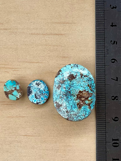 ✨ SPIDERWEB Natural Persian Turquoise✨ Loose Stones – Neishabour Mine, Not-stabilized (#N32)