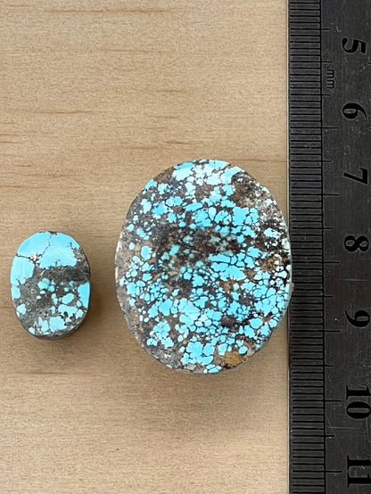 ✨ SPIDERWEB Natural Persian Turquoise✨ Loose Stones – Neishabour Mine, Not-stabilized (#N38)