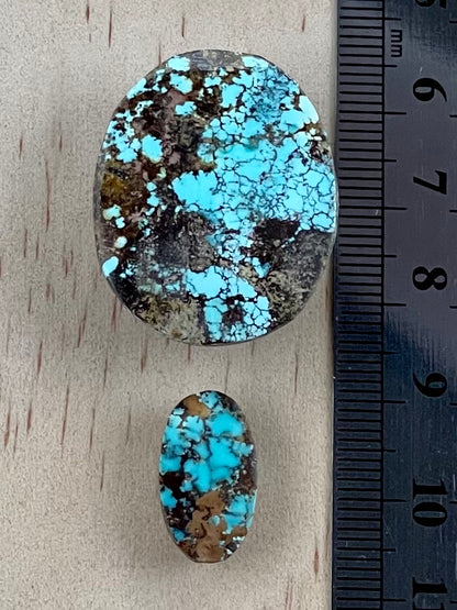 ✨ SPIDERWEB Natural Persian Turquoise✨ Loose Stones – Neishabour Mine, Not-stabilized (#N54)